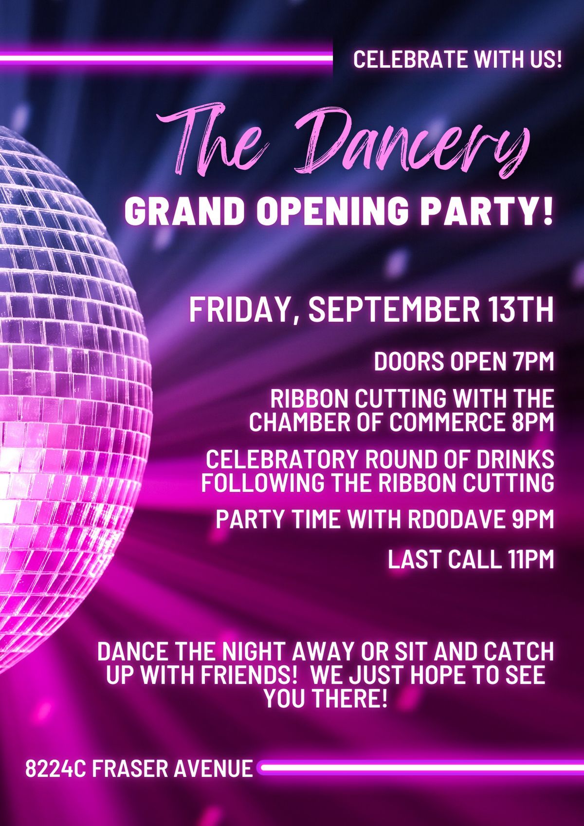 Grand Opening Party and Ribbon Cutting Event!