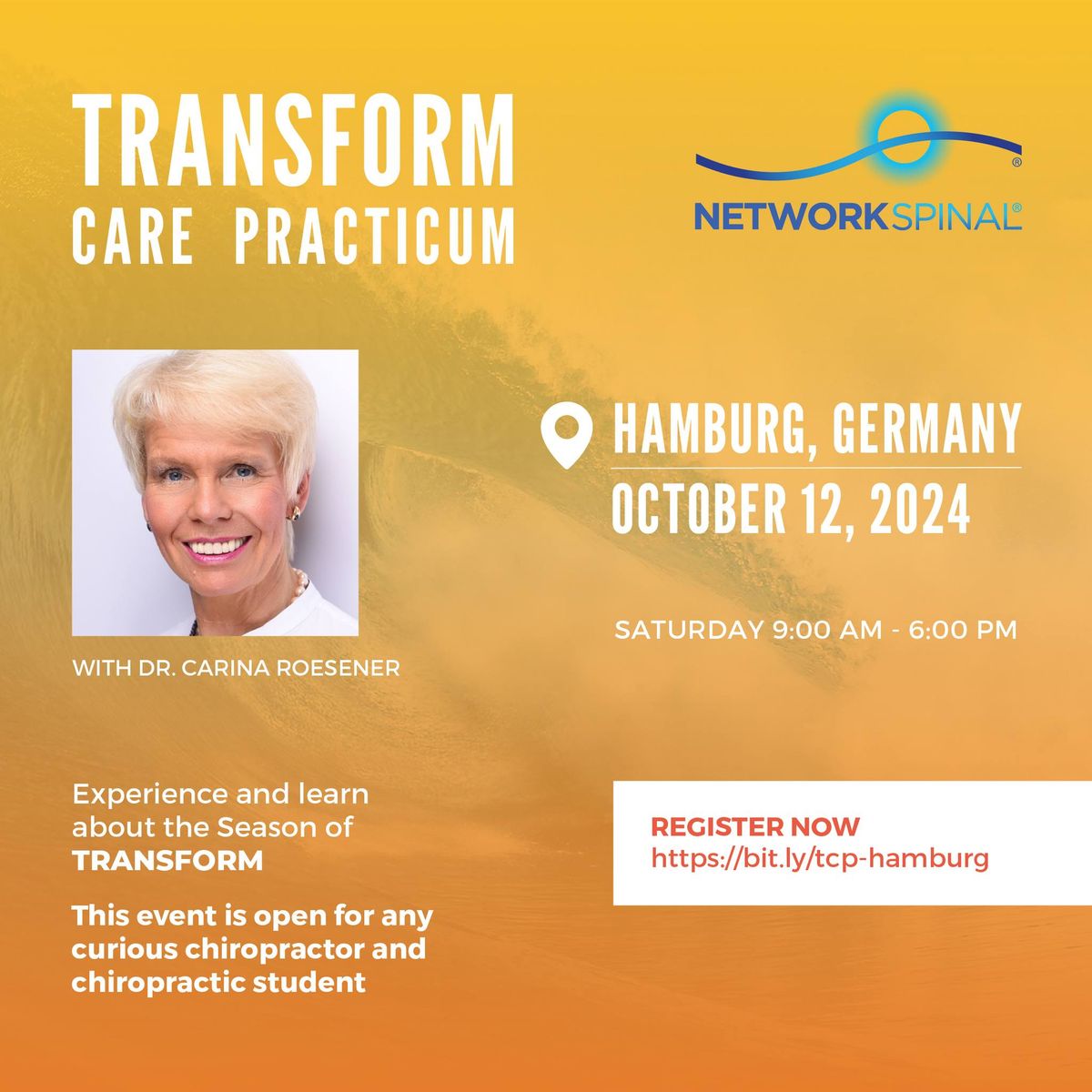 NetworkSpinal Transform Care Practicum with Dr. Carina Roesener [POSTPONED]