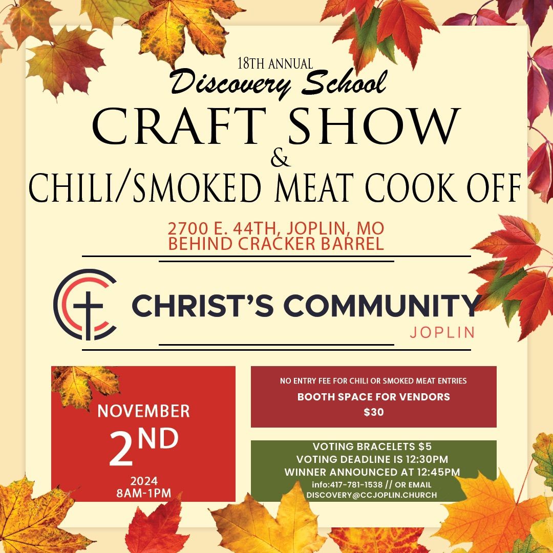 18th Annual Discovery School Craft Show & Chili\/Smoked Meat Cook-Off