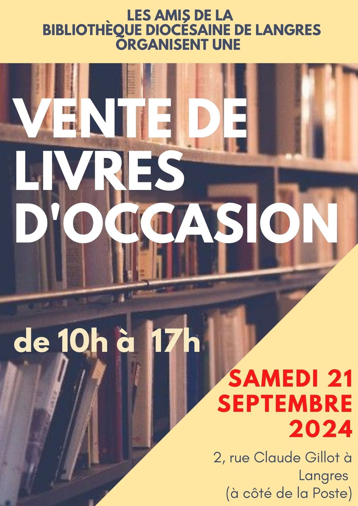 Vente de livre d'occasion