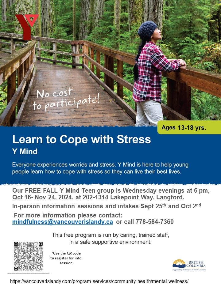 FREE Mental Wellness Program- Y Mind Teen (Westhills) Information Sessions