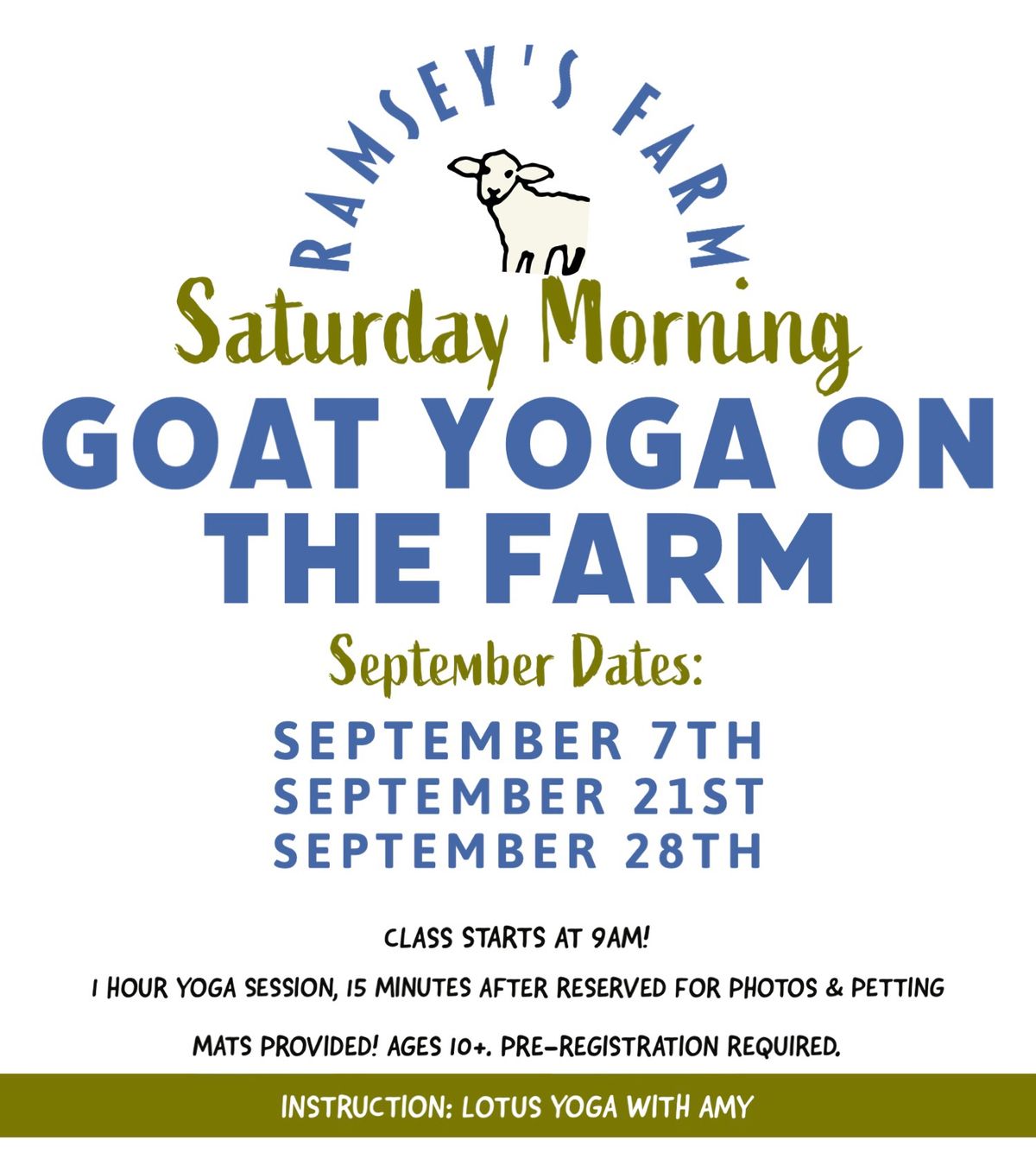 Goat Yoga on the Farm