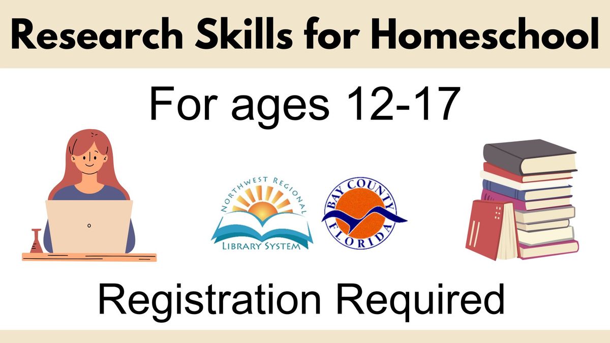 Research Skills for Homeschool (Ages 12 - 17, Registration Required)