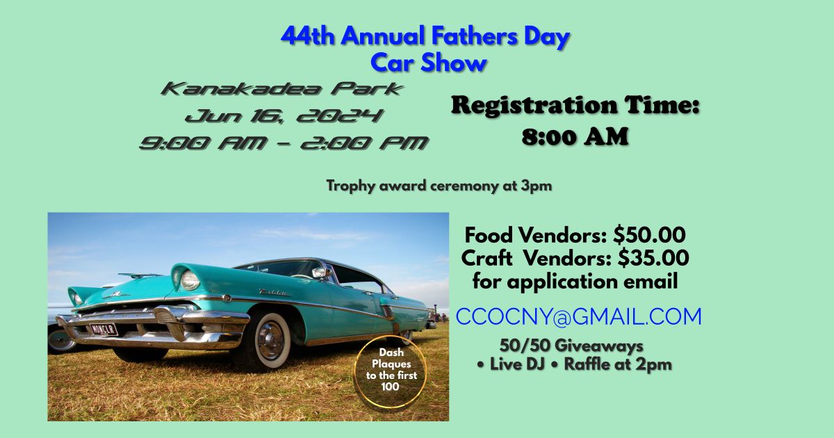 2024 Kiwanis 44th Fathers Day Car & Vendor Show