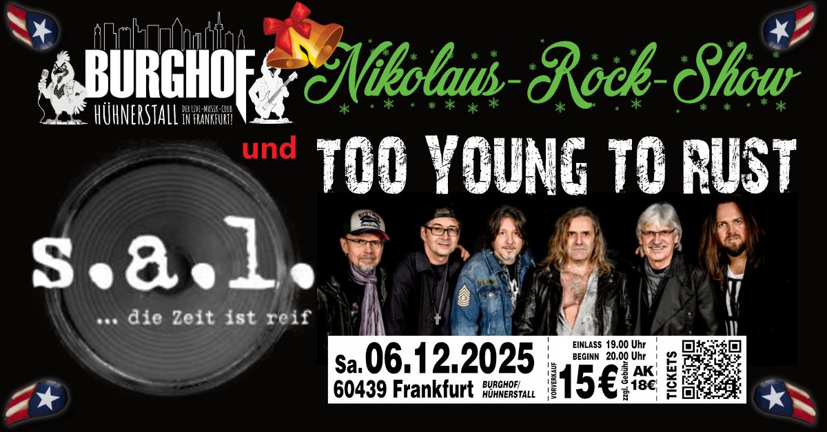 Nikolaus-Rock-Show mit S.A.L. und TYTR im Burghof H\u00fchnerstall