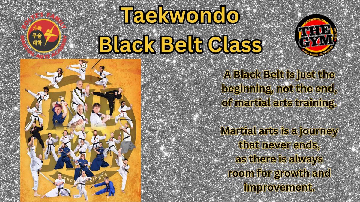 TKD Black Belt Class