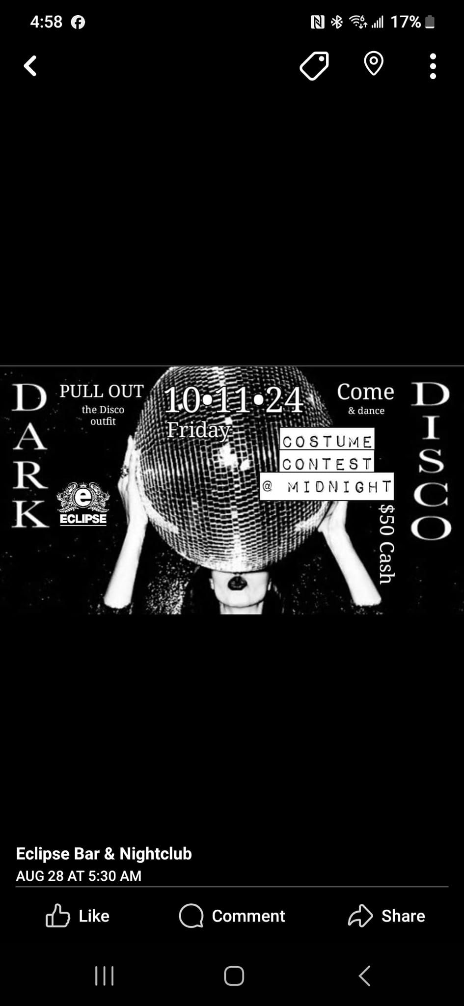 Dark Disco ~ Goth meets Disco ~ Costume Contest