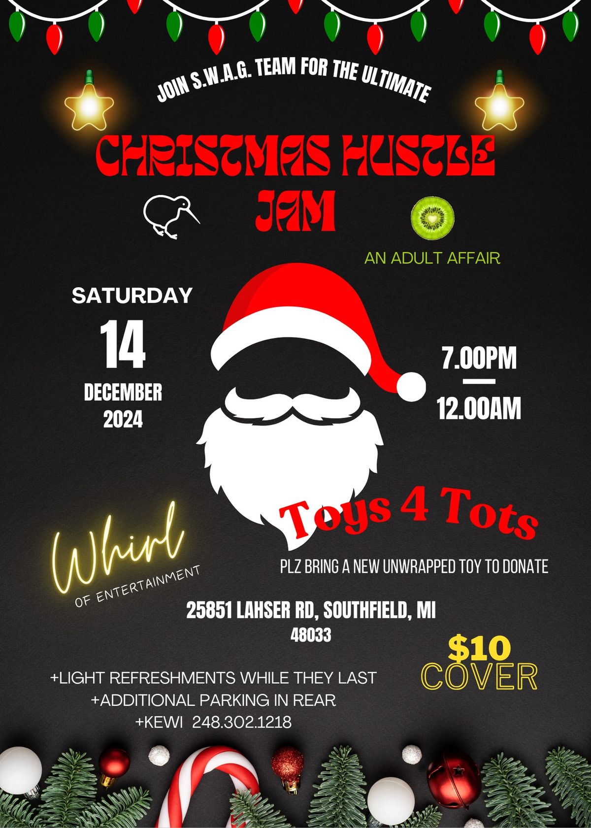 S.W.A.G. Ultimate Holiday Hustle Jam! Toys For Tots!