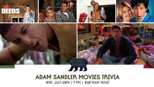 Biergarten Adam Sandler Movies Trivia Bay Street Biergarten Charleston 28 July 2021