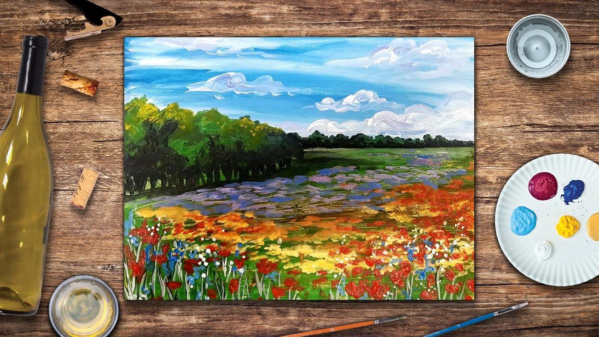 Field of Flowers - Paint and Sip 