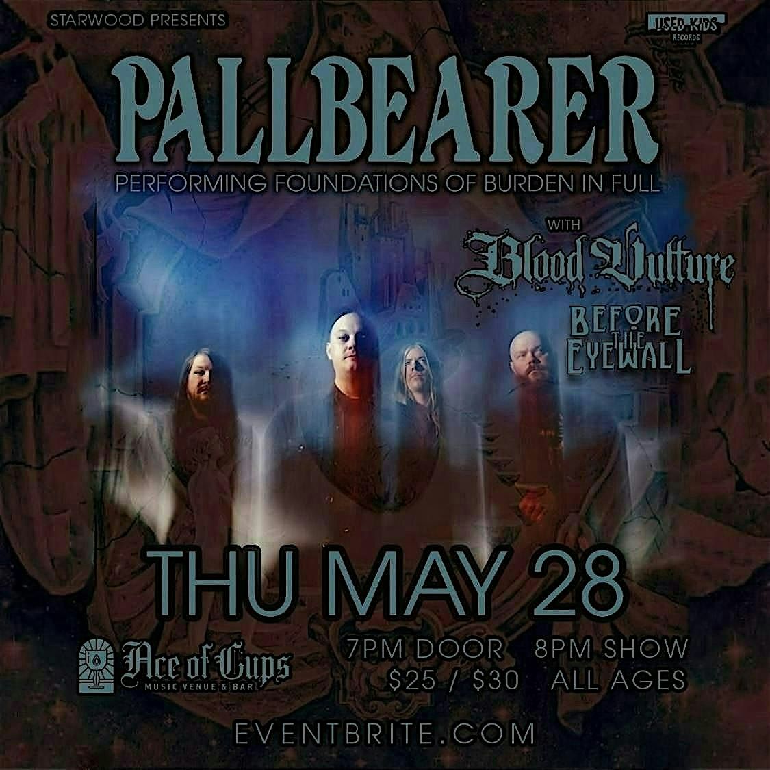 PALLBEARER with Blood Vulture and Before the Eyewall at Ace of Cups