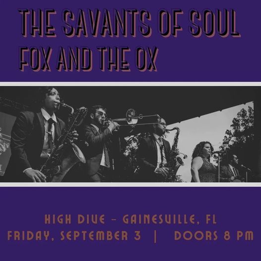 9\/3 The Savants of Soul (2  SETS!) - In-Person Show + LIVE Stream!