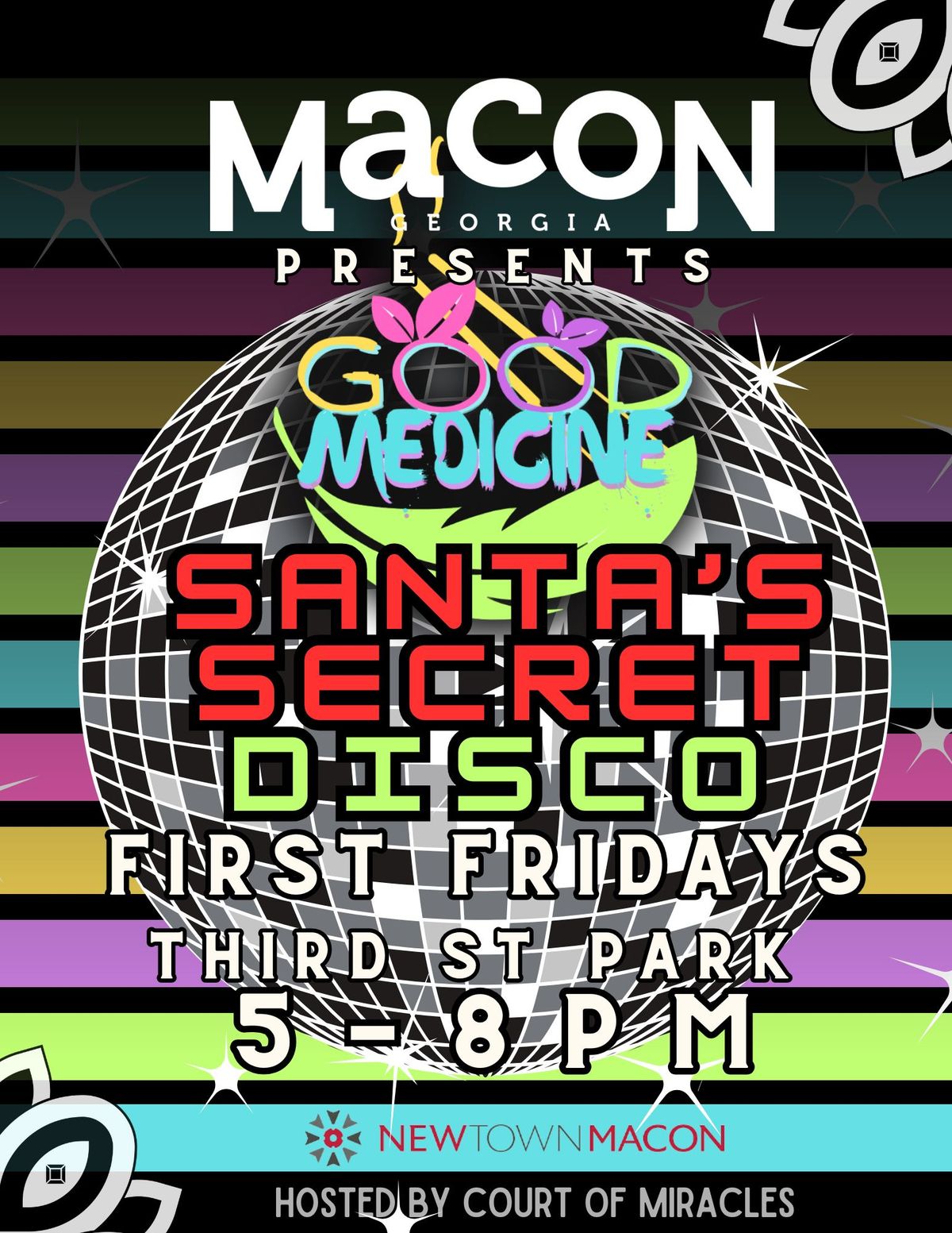 Visit Macon presents GOOD MEDICINE: Santa's Secret Disco 