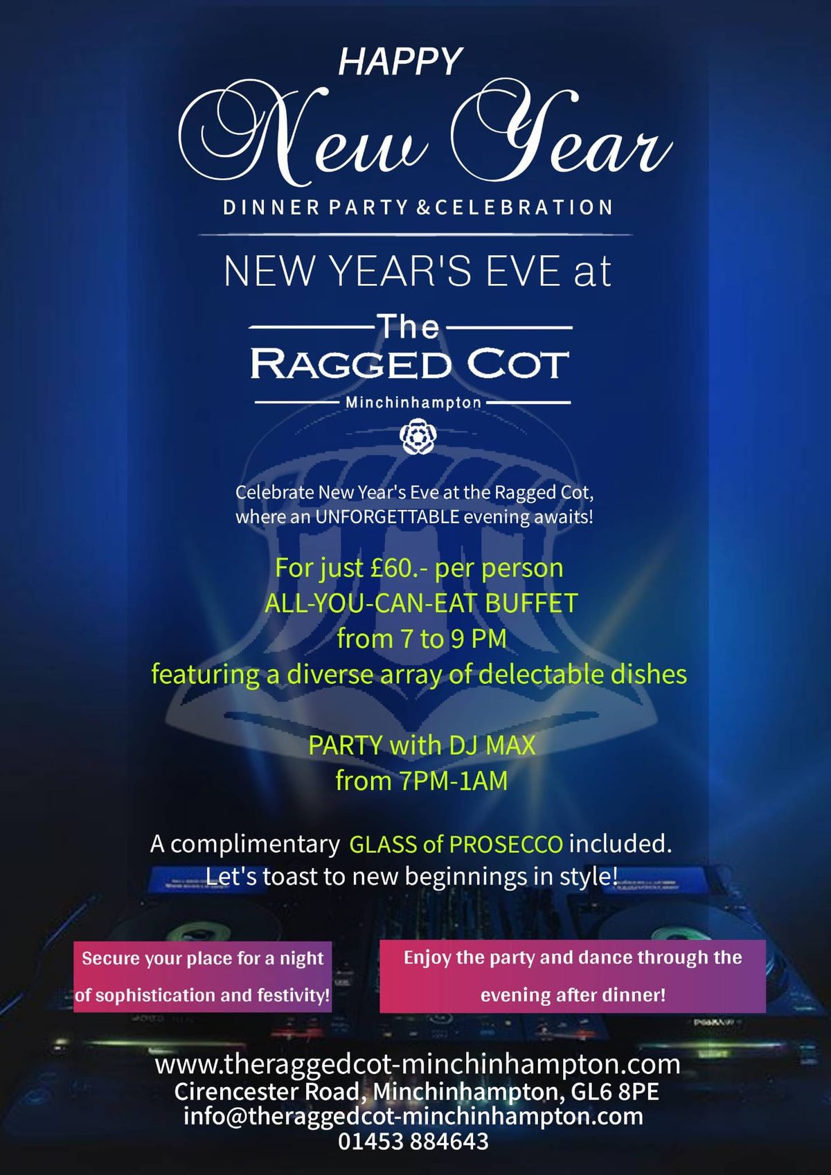 \ud83c\udf89\u2728 Celebrate New Year\u2019s Eve in Unforgettable Style at The Ragged Cot!