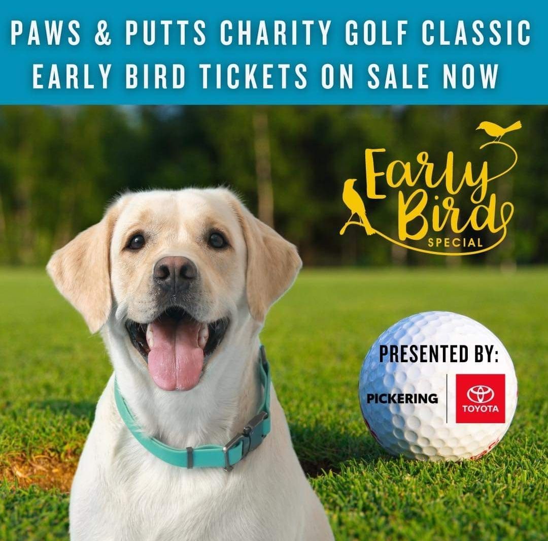 Paws & Putts Charity Golf Classic, presented by Pickering Toyota! 