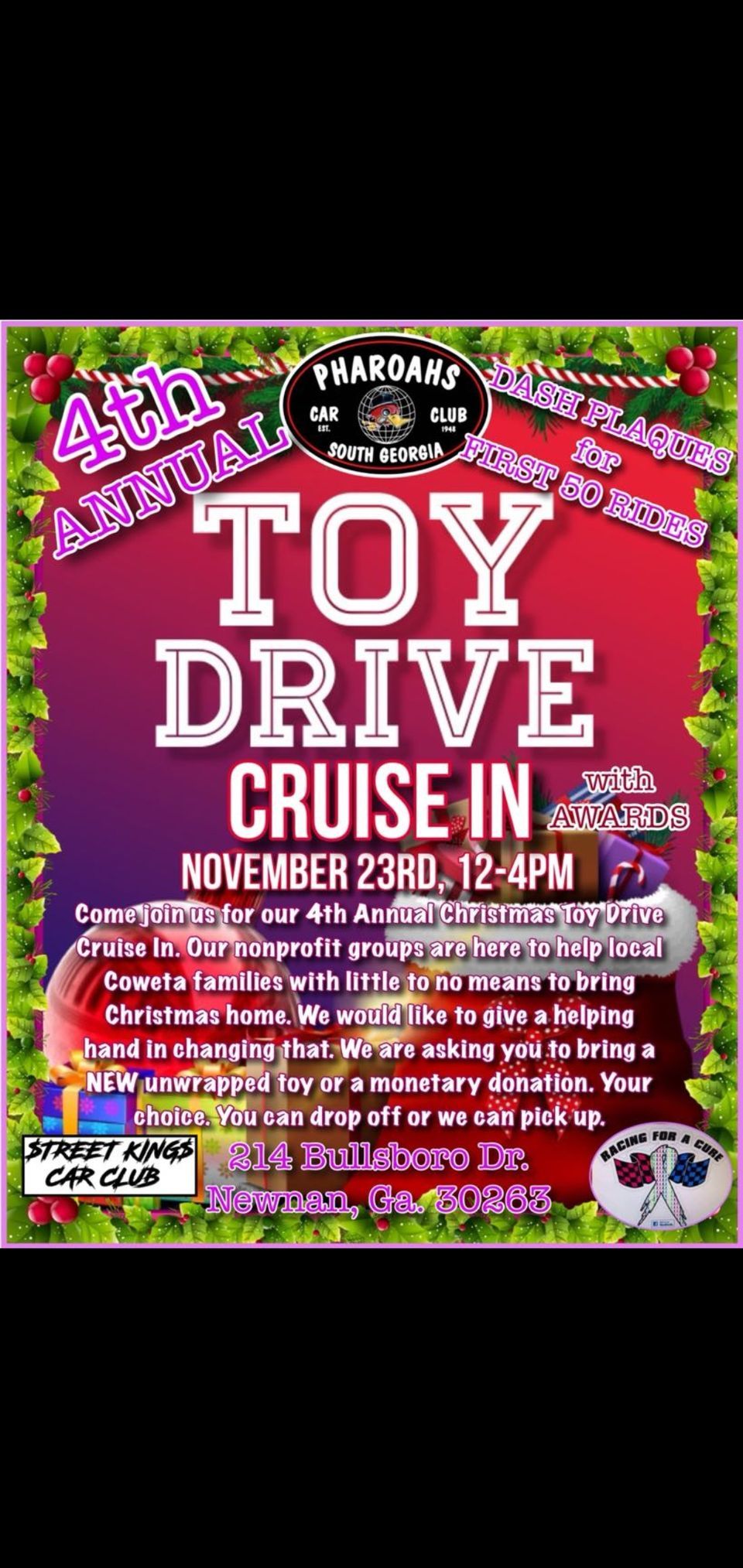 Pharoahs South Ga Toy Drive \/ Car Show