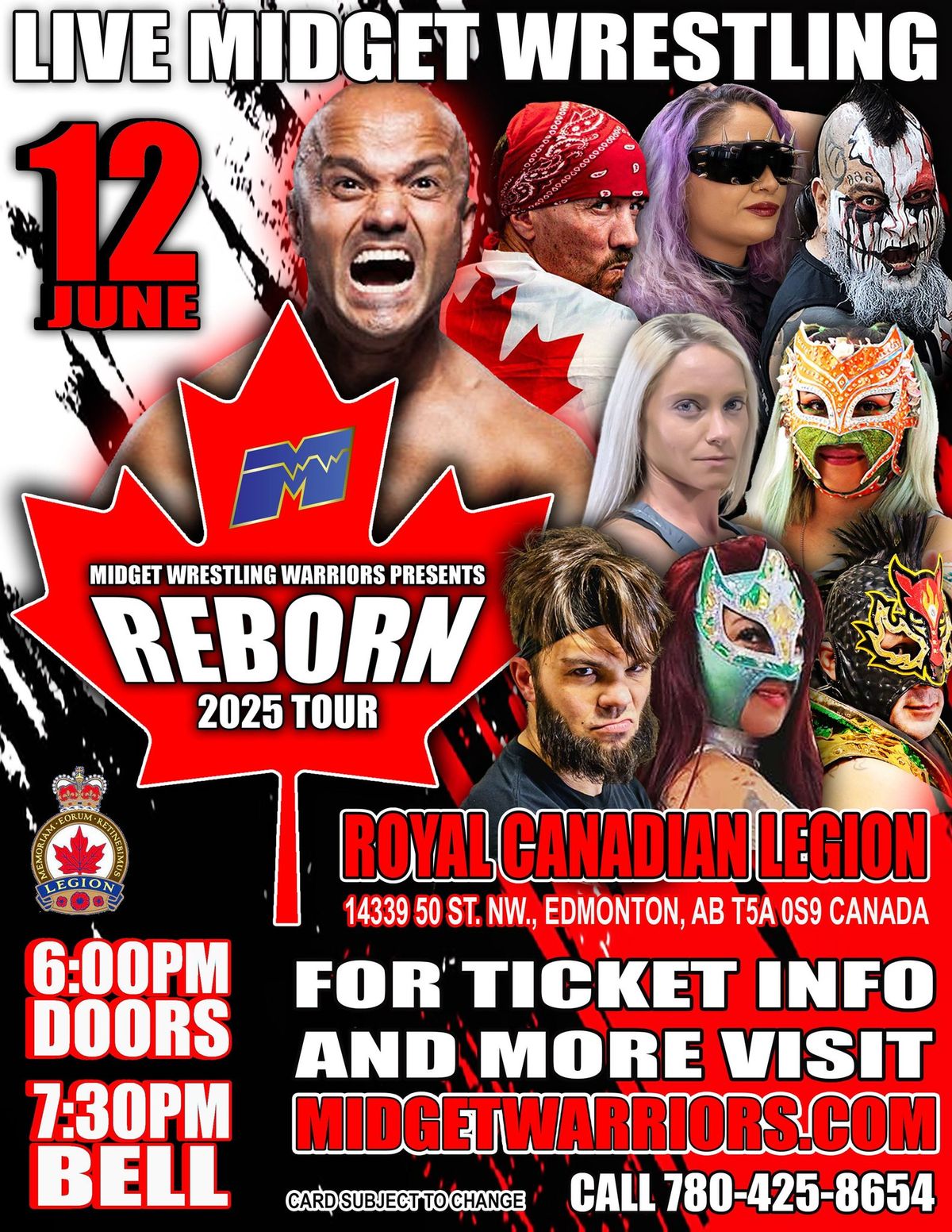 Midget Wrestling Warriors "Reborn" Tour