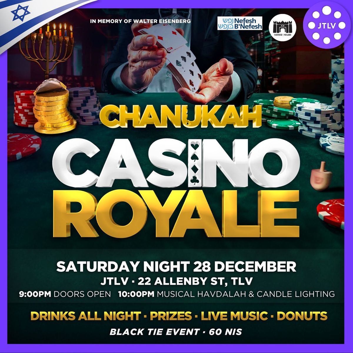 JTLV Casino Royal Chanukah Party 