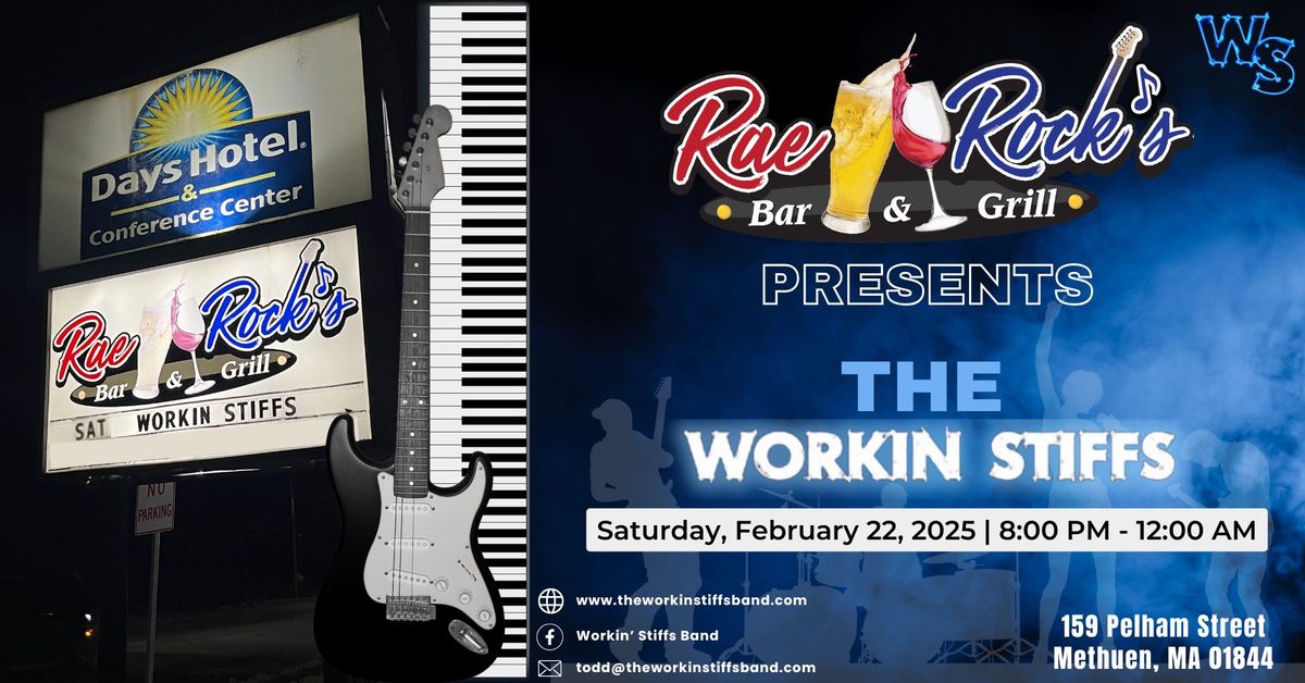 Get Off the Couch & Rock the House Workin\u2019 Stiffs @ Rae Rock\u2019s Bar & Grill