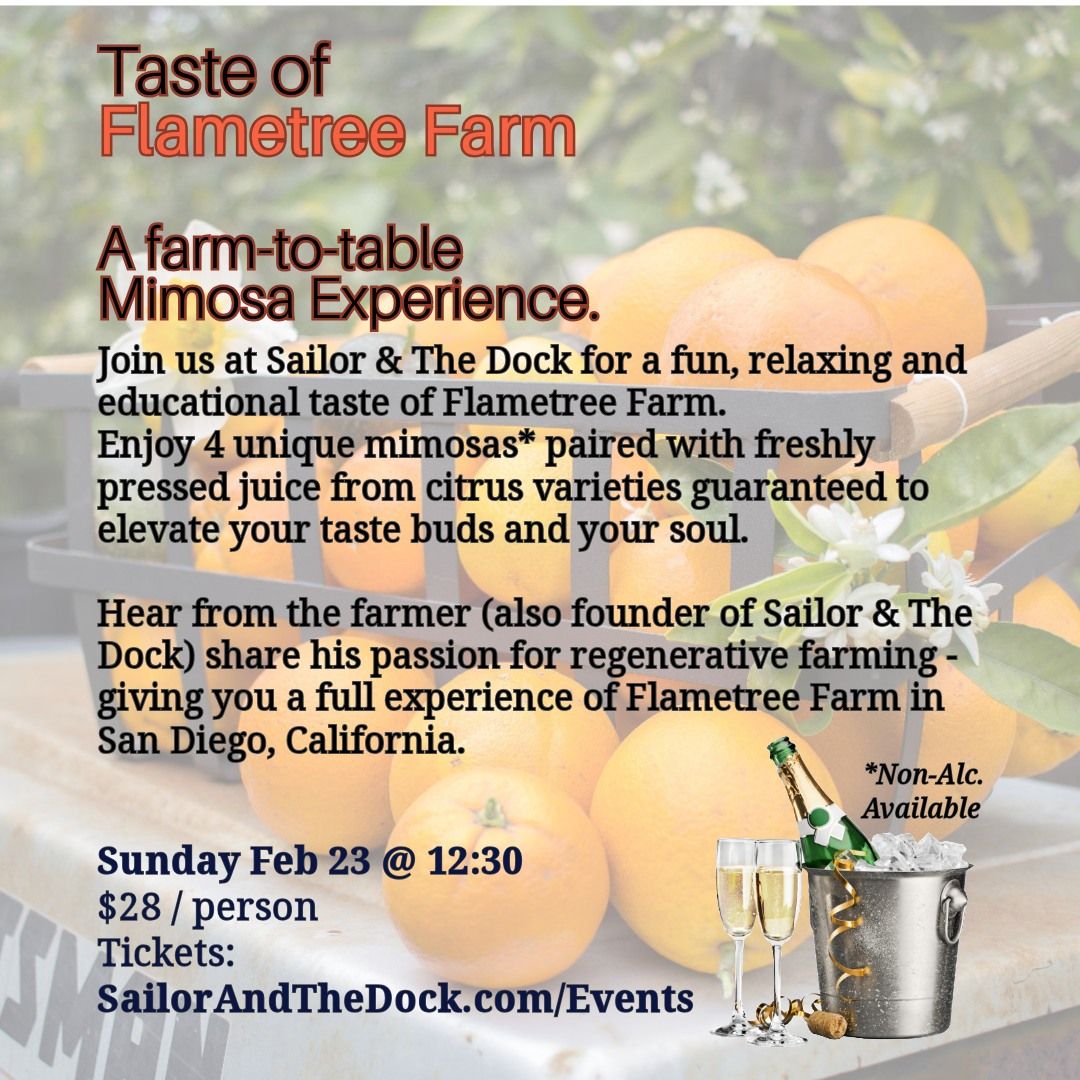 Farm to Table Mimosa Experience