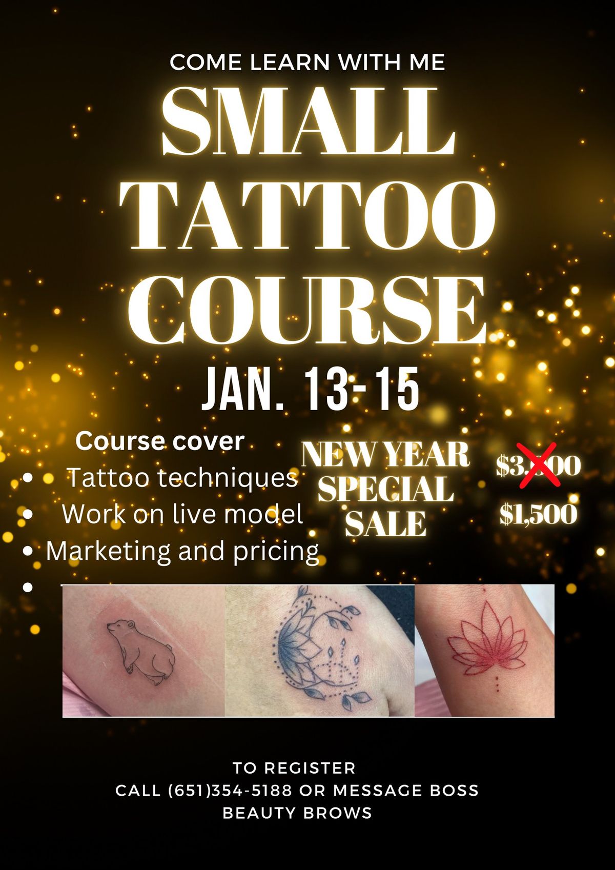 January Small Tattoo Course