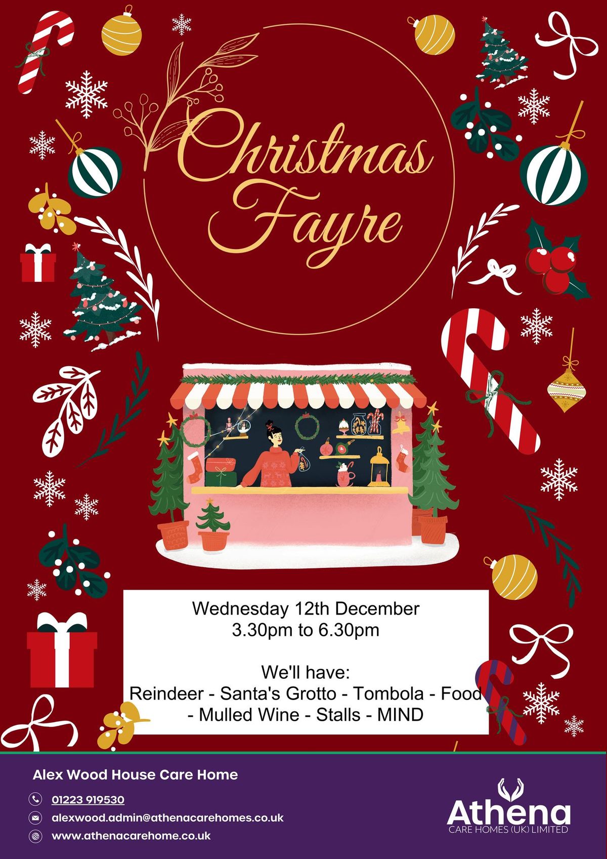 Christmas Fayre and Santa's Reindeer at Alex Wood House 