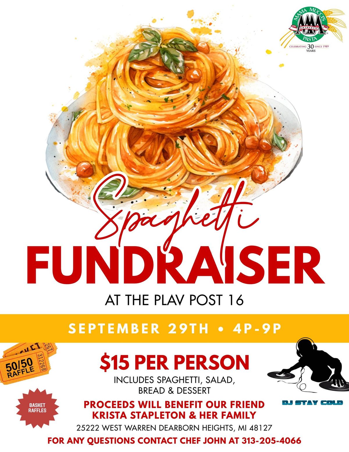 Spaghetti Fundraiser