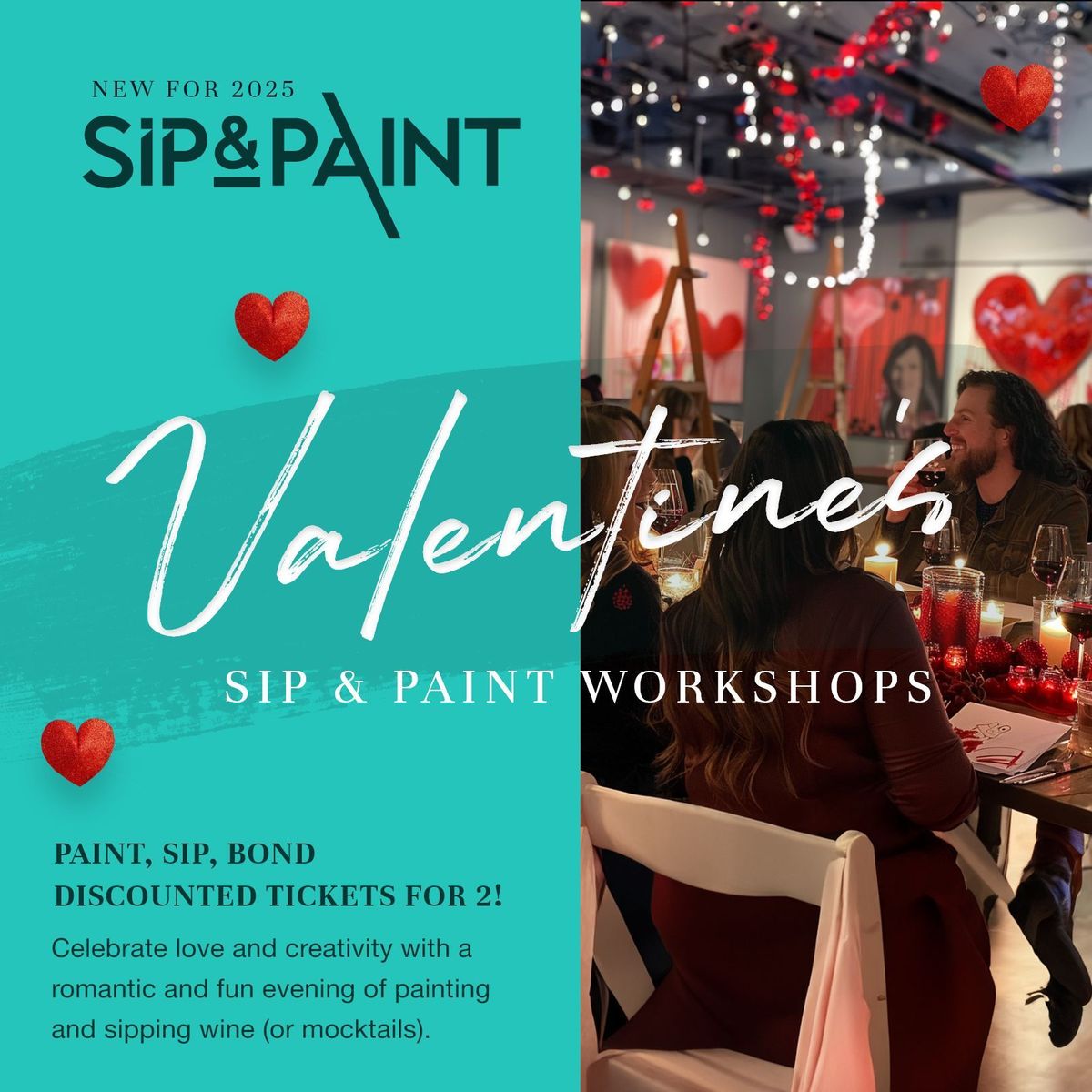 Valentine's Sip and Paint at The Folly