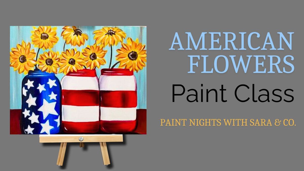 American Flowers Paint Night 