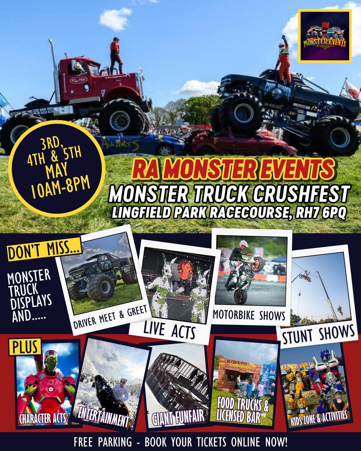 Monster Truck Crushfest - Lingfield Park Racecourse