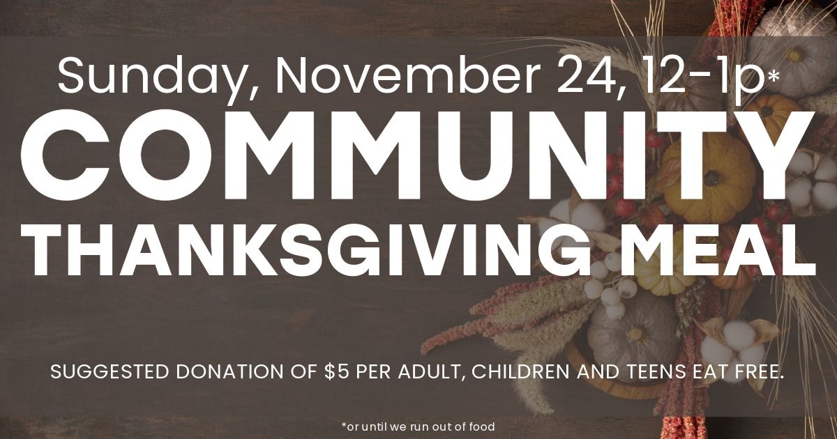 Community Thanksgiving Meal