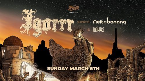 Igorrr, Melt Banana & Vowws, live in West Chicago at The WC Social Club!