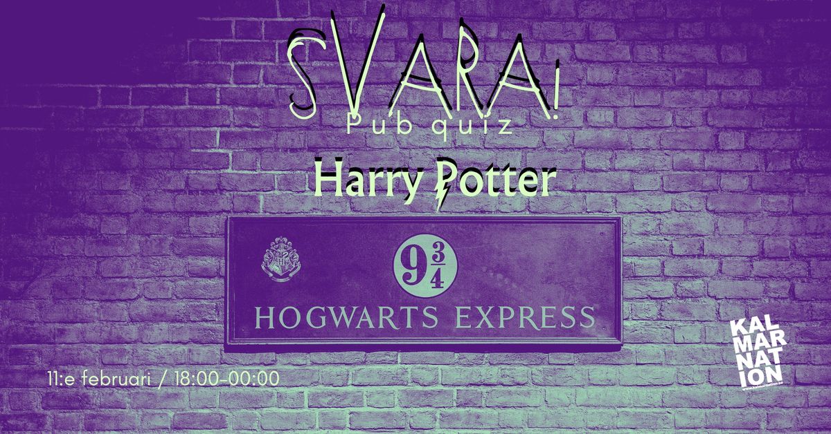 SVARA! - Harry Potter pub quiz