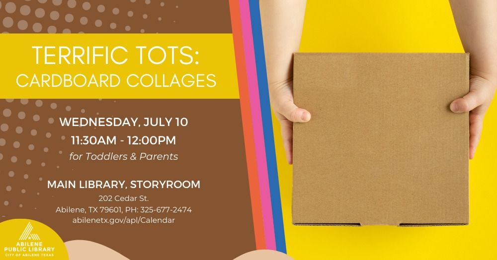 Terrific Tots: Cardboard Collages (Main Library)