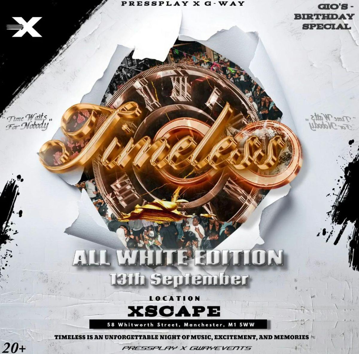 TIMELESS: THE ALL WHITE PARTY \u2013 Gio \u2019s Birthday Special