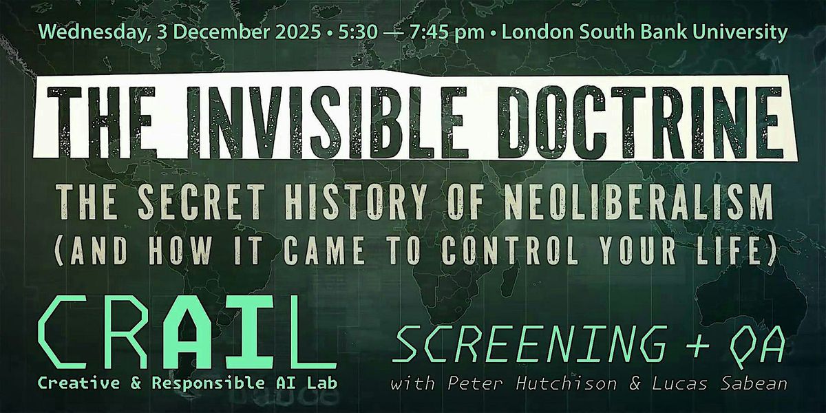 CRAIL Screening + Q&A: The Invisible Doctrine