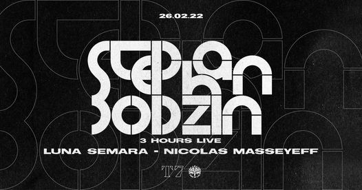 T7 : STEPHAN BODZIN 3 Hours LIVE
