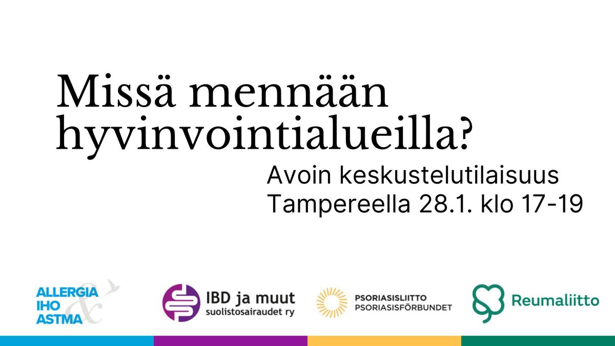 Miss\u00e4 menn\u00e4\u00e4n hyvinvointialueilla? - Tampere