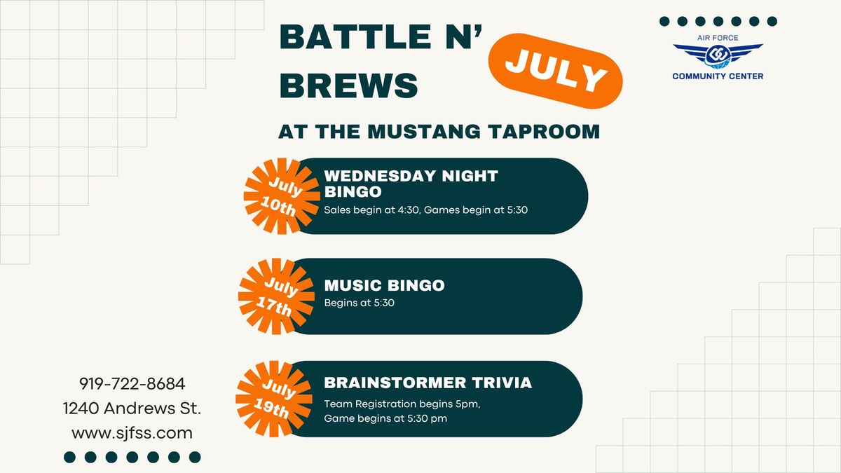 Battle N' Brews Wednesday Night Bingo (Base Access Only)