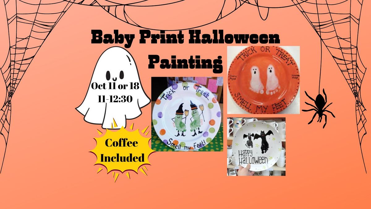 Baby Print Halloween Painting