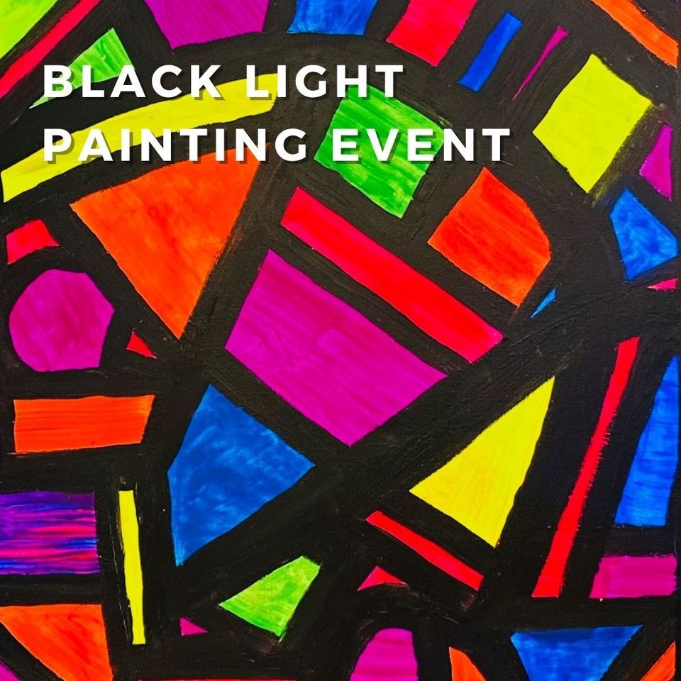 Black Light Paint and Sip Event - Saratoga Studio