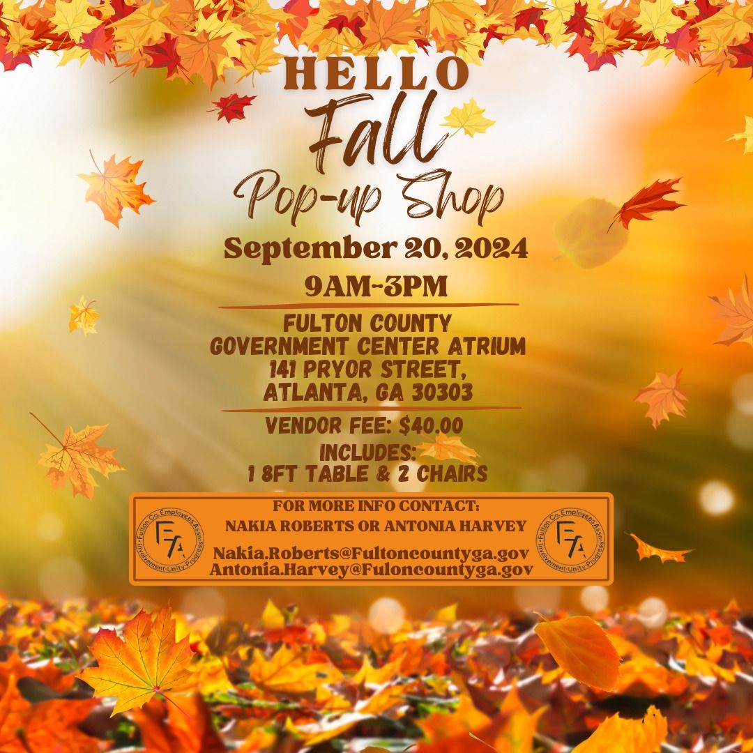 HELLO FALL POP-UP SHOP