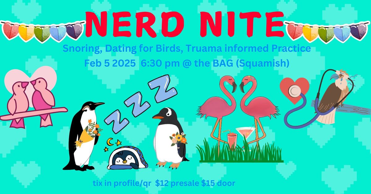 Nerd Nite 9: Dating, Snoring, and Trauma