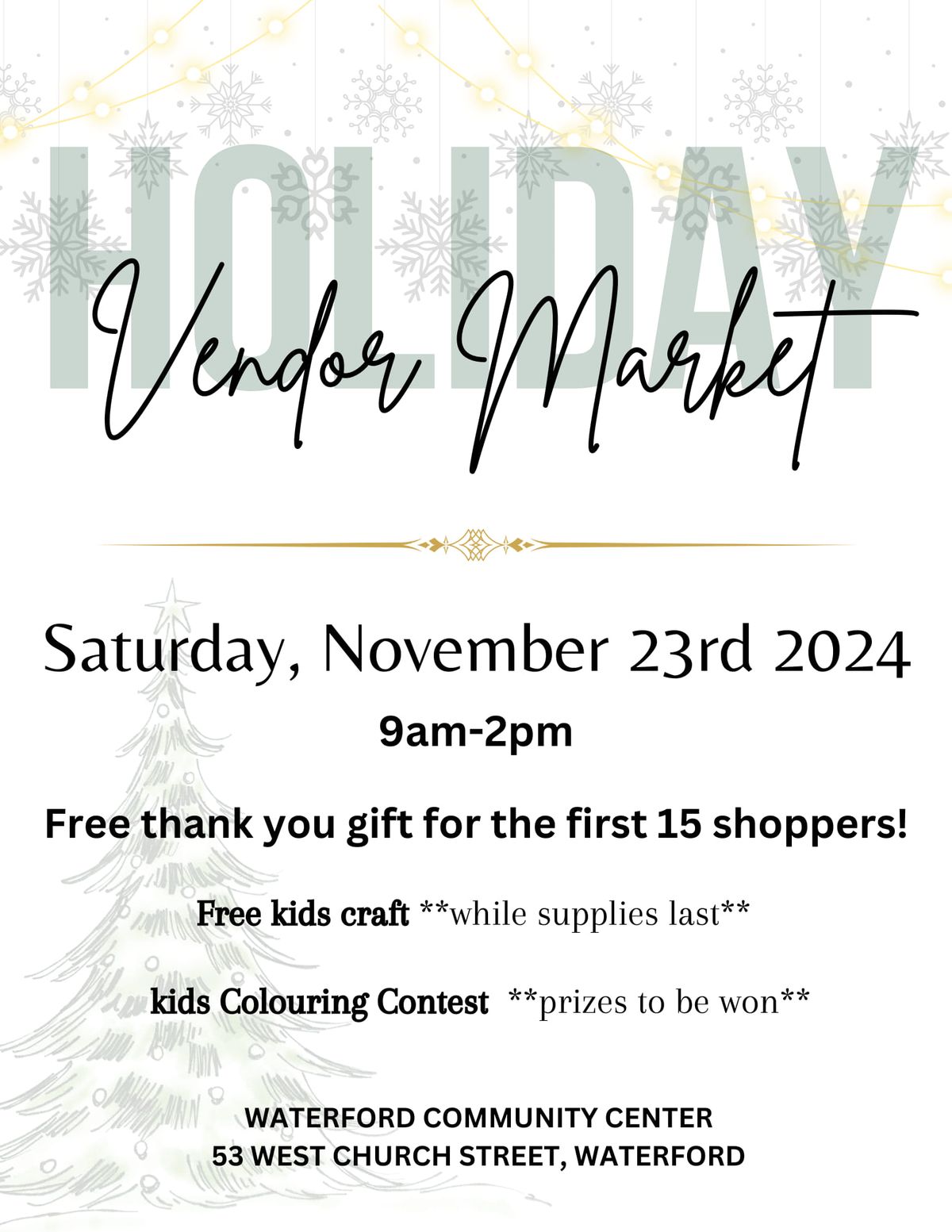 Holiday Vendor Market