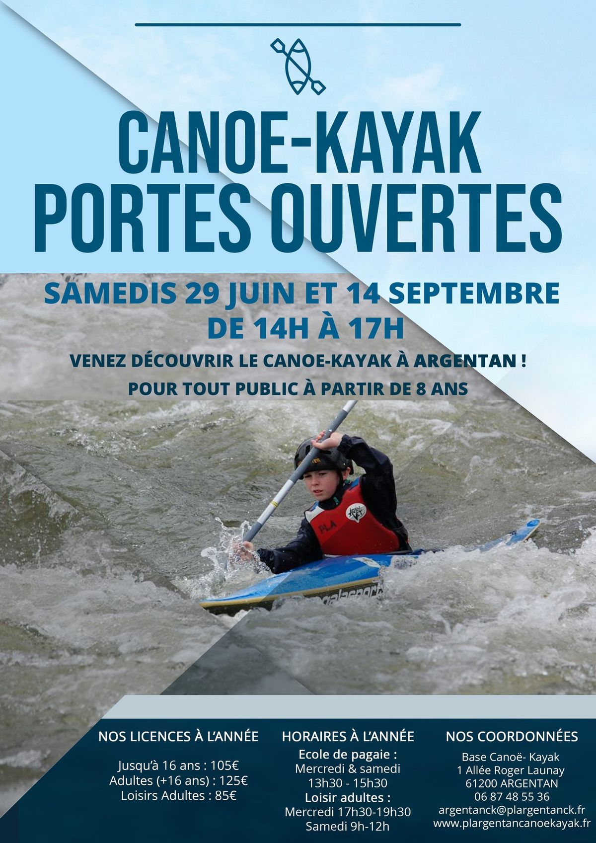 Portes Ouvertes Base Cano\u00eb-Kayak Argentan