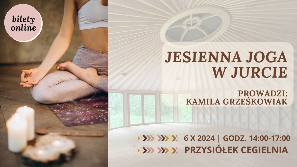 Joga i las. Jesienne popo\u0142udnie w Cegielni