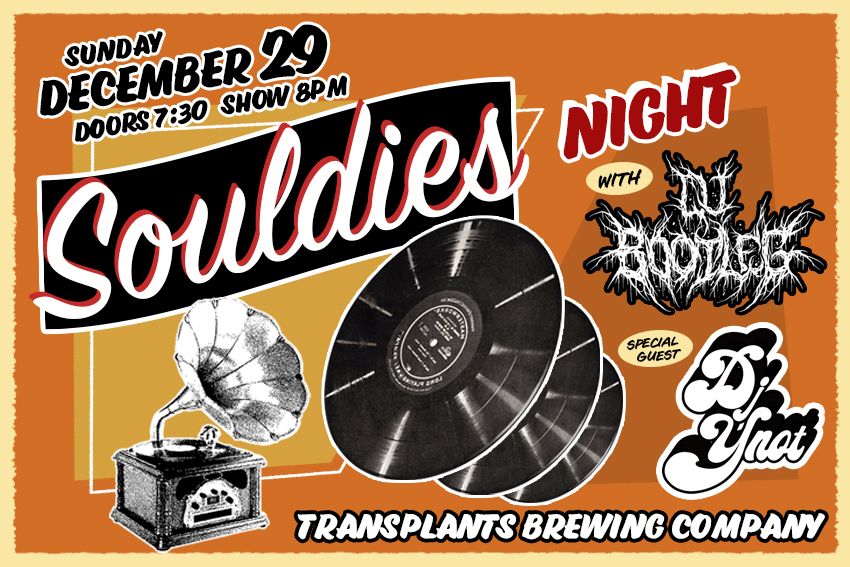 \ud83c\udfb6 Souldies DJ Night with DJ Bootleg & DJ Ynot