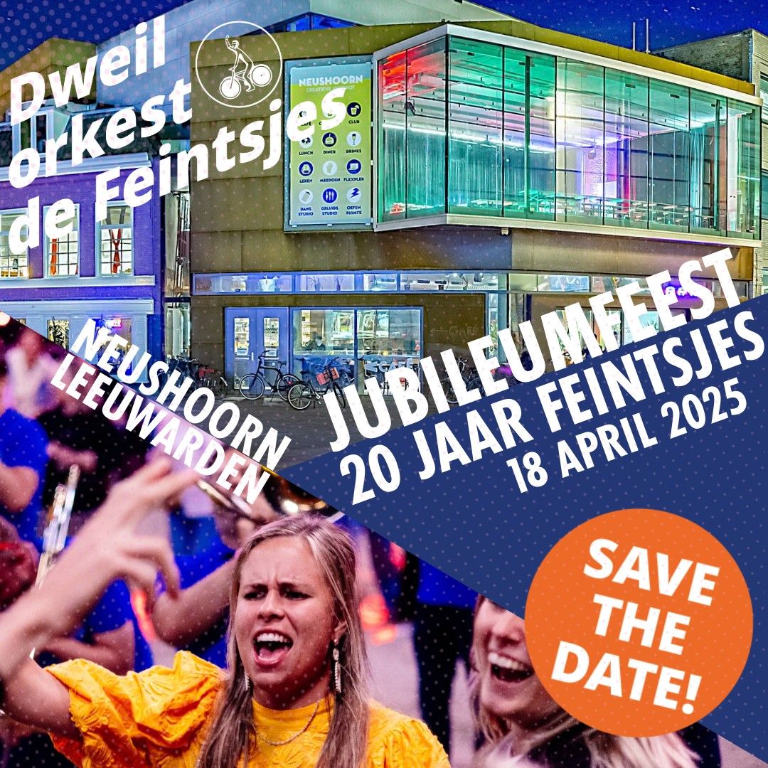 Jubileumfeest | 20 jaar Feintsjes!