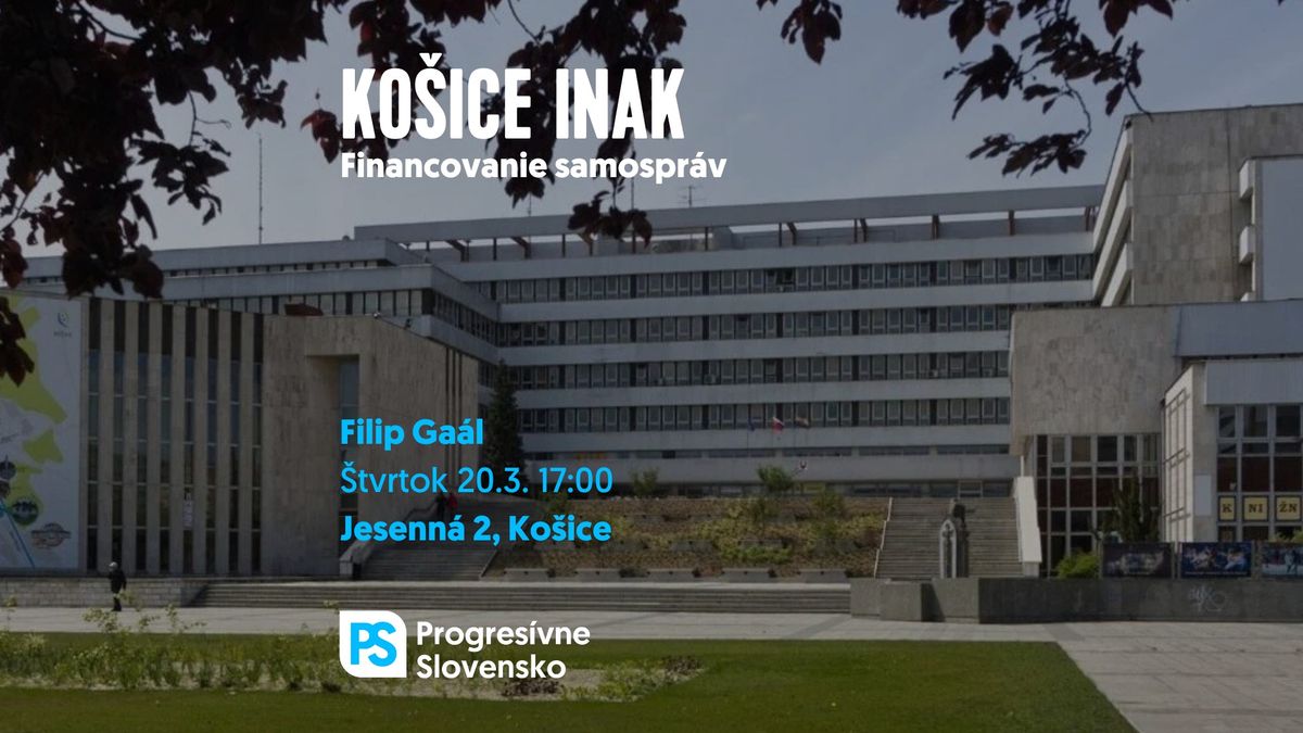 Ko\u0161ice inak: Financovanie samospr\u00e1v