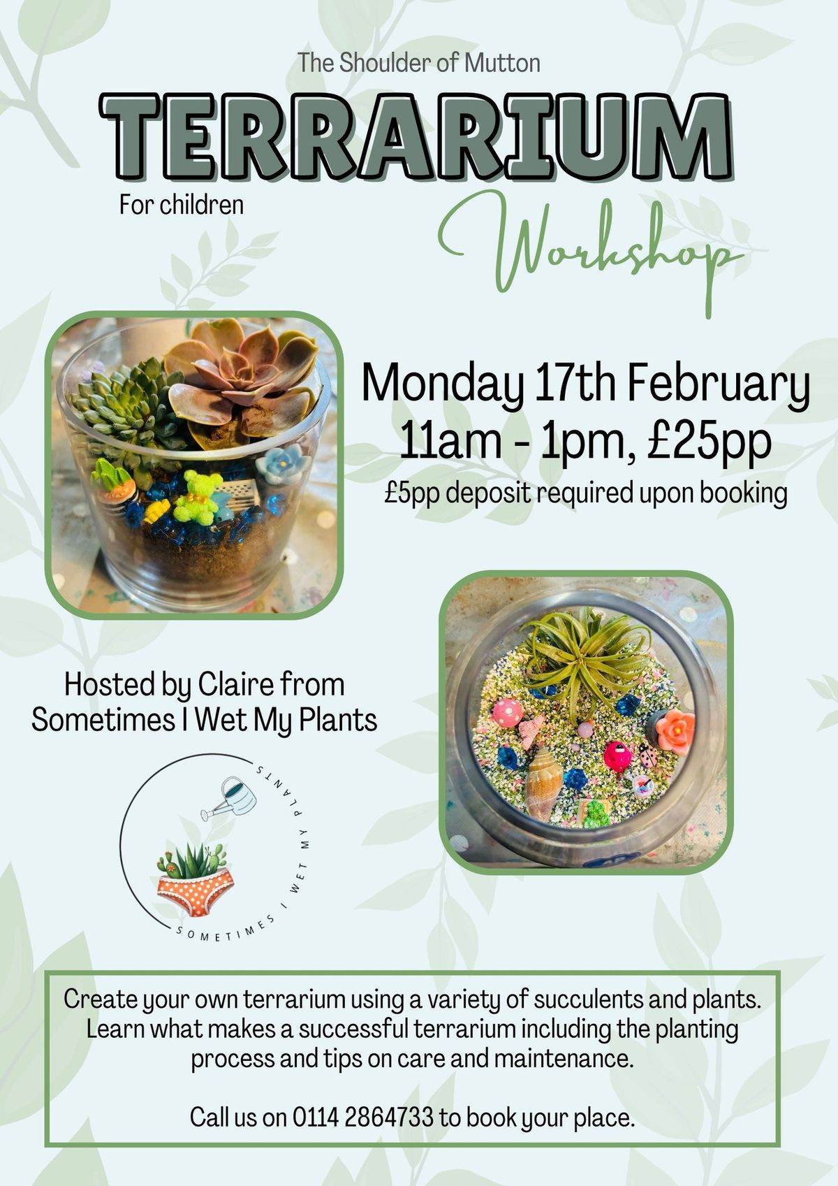 Kids Terrarium Workshop 